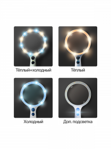 Лупа ручная с подсветкой Орбита OT-INL94